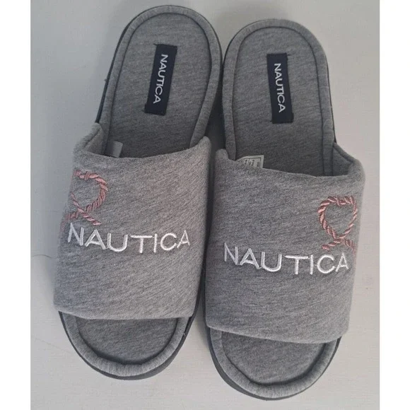 Nautica Eldridge Valentine Mule Slippers US Women's Size 7-8 Gray Open Toe - Picture 5 of 7